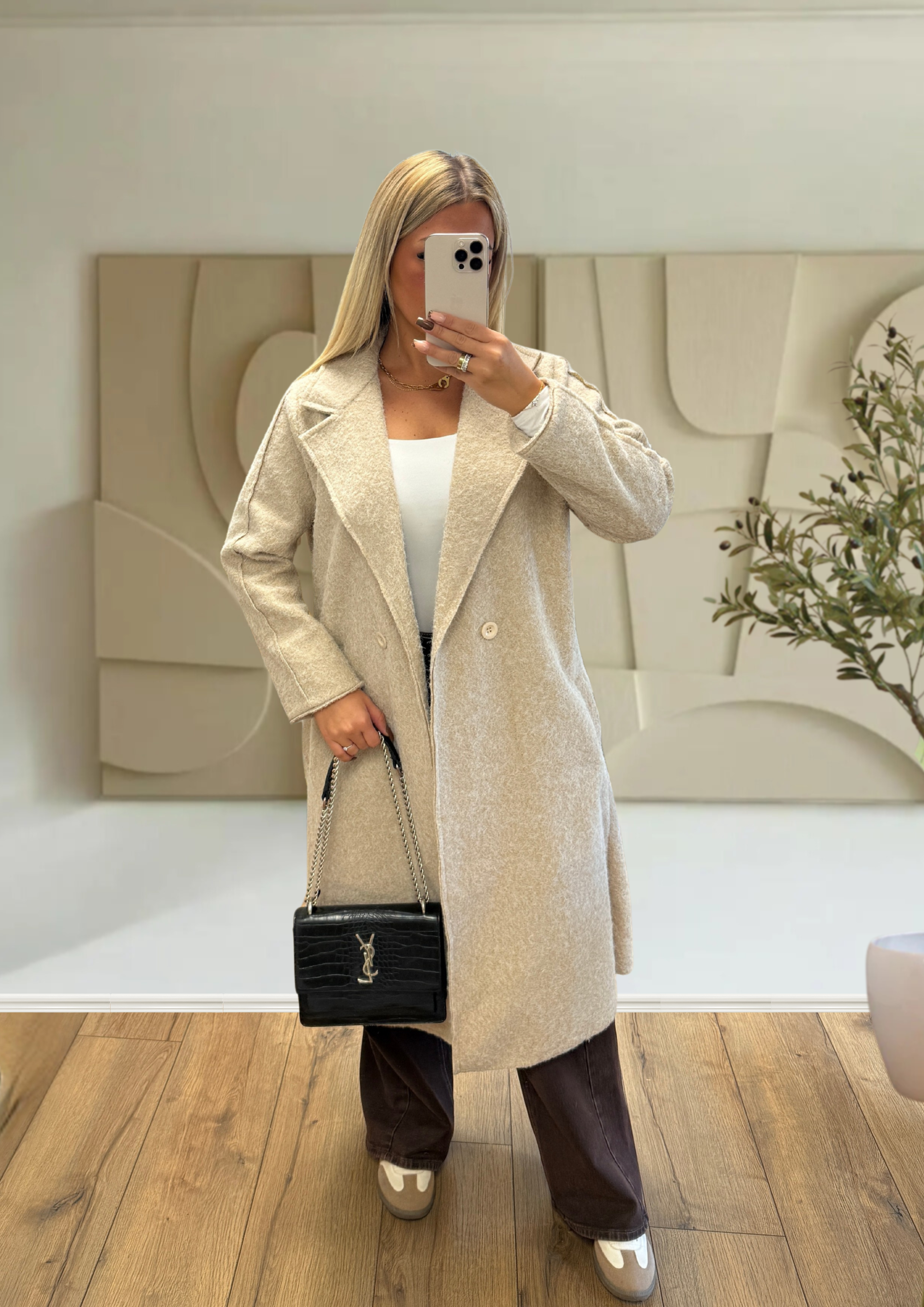 MANTEAU LONG BEIGE