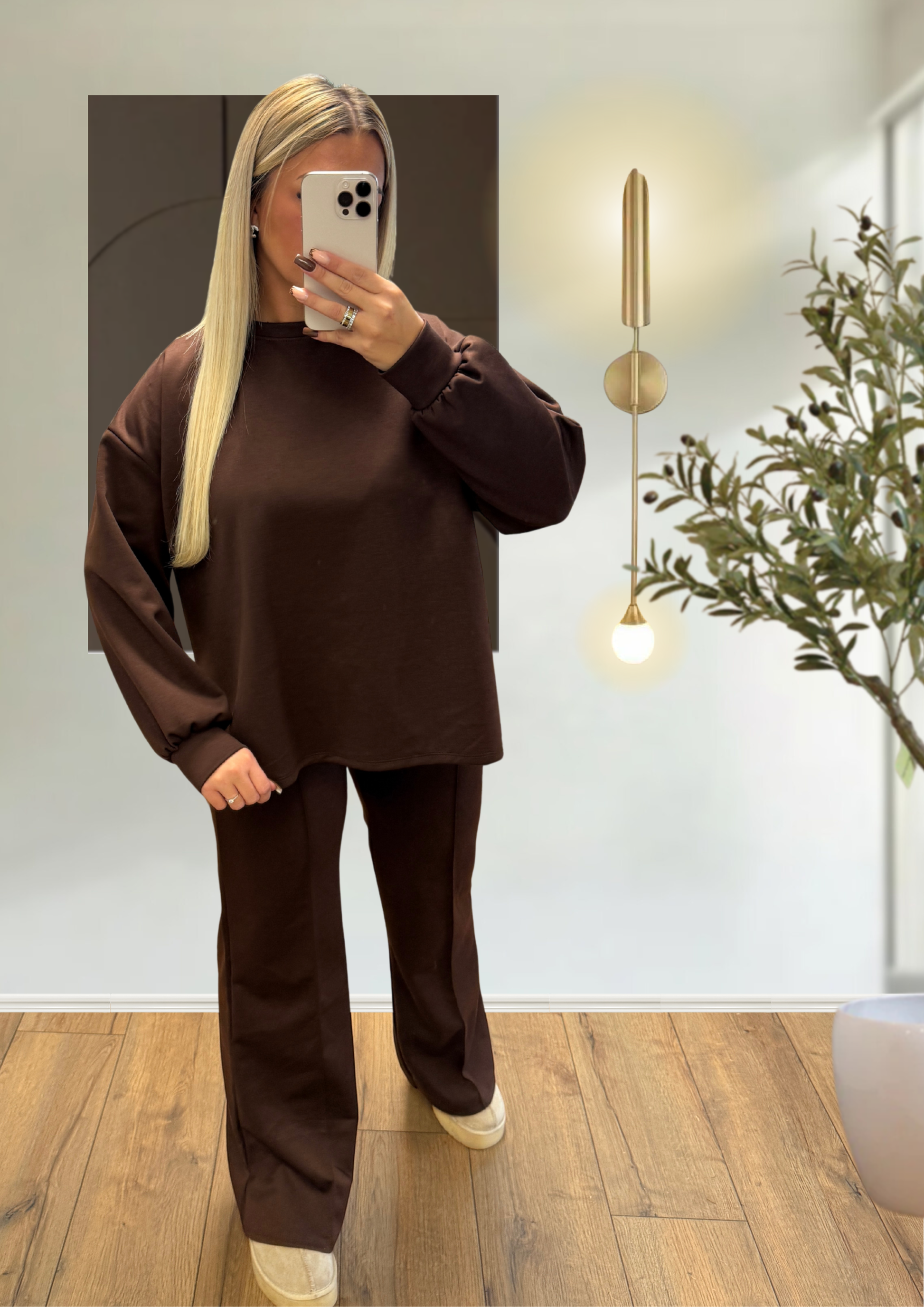 ENSEMBLE OVERSIZE CHOCOLAT