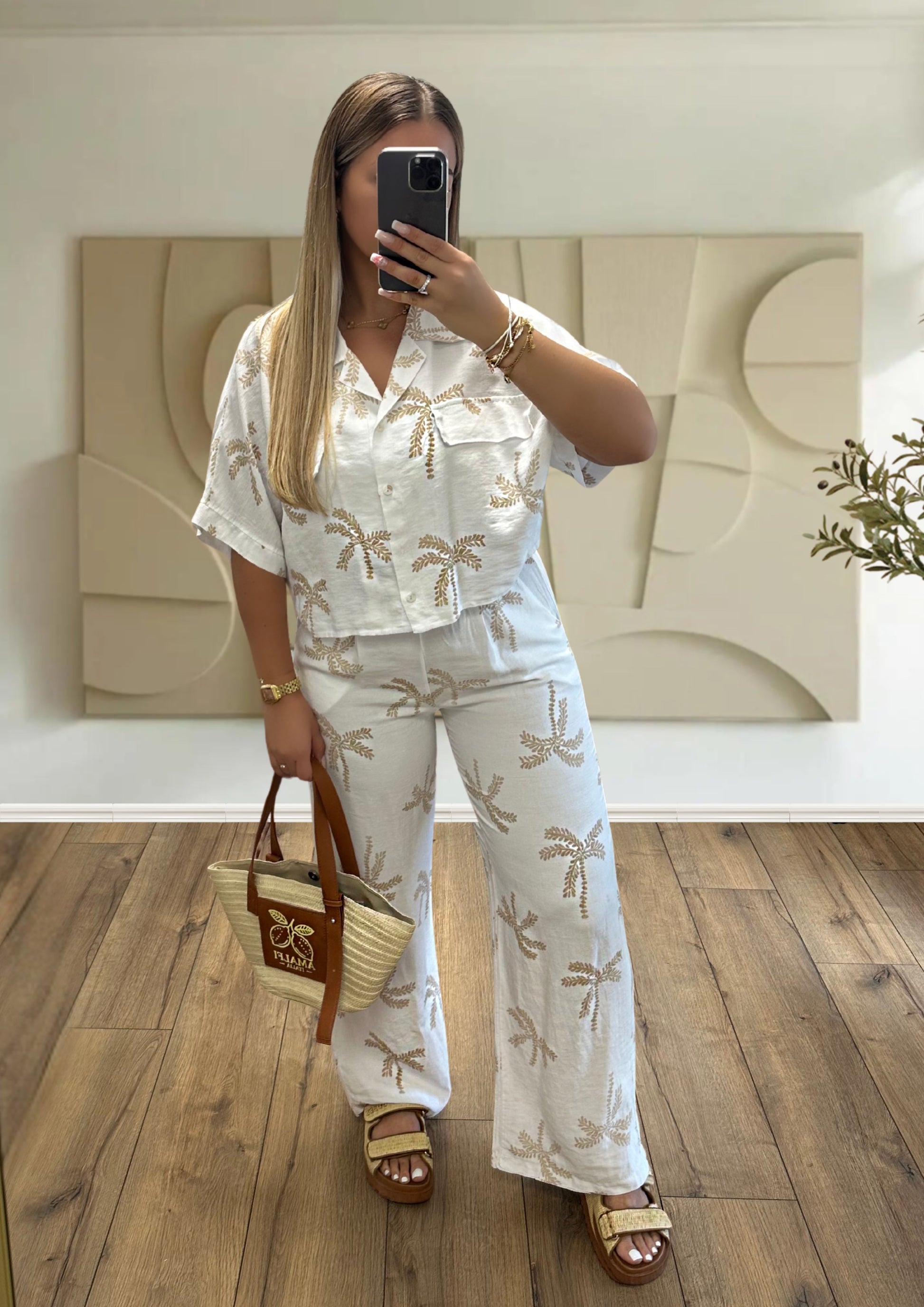 ENSEMBLE PALMIER BLANC